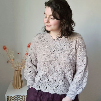 Audrey Borrego Oleander Sweater mit Ecopuno von Lana Grossa 13