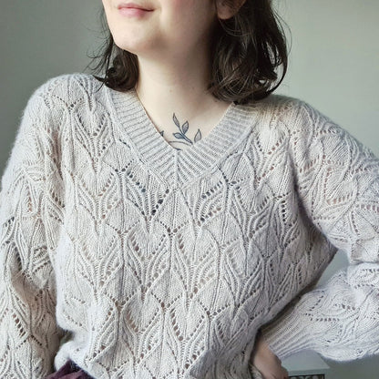 Audrey Borrego Oleander Sweater mit Ecopuno von Lana Grossa 3