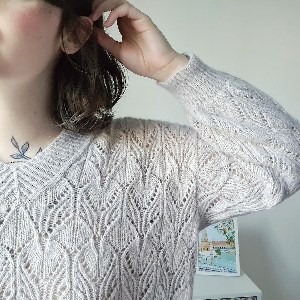 Audrey Borrego Oleander Sweater mit Ecopuno von Lana Grossa 8