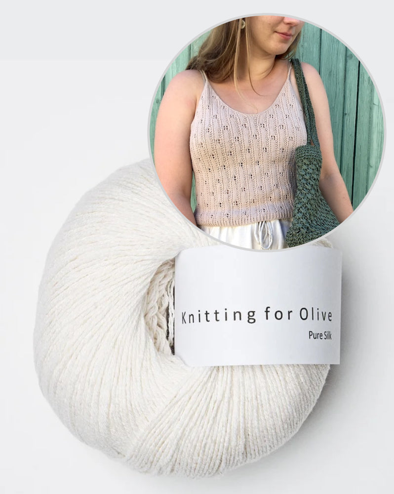 August Lace Camisole von Bella Helms mit Pure Silk von Knitting for Olive 10