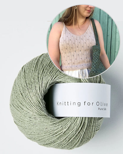 August Lace Camisole von Bella Helms mit Pure Silk von Knitting for Olive 15