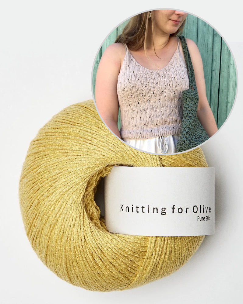 August Lace Camisole von Bella Helms mit Pure Silk von Knitting for Olive 13