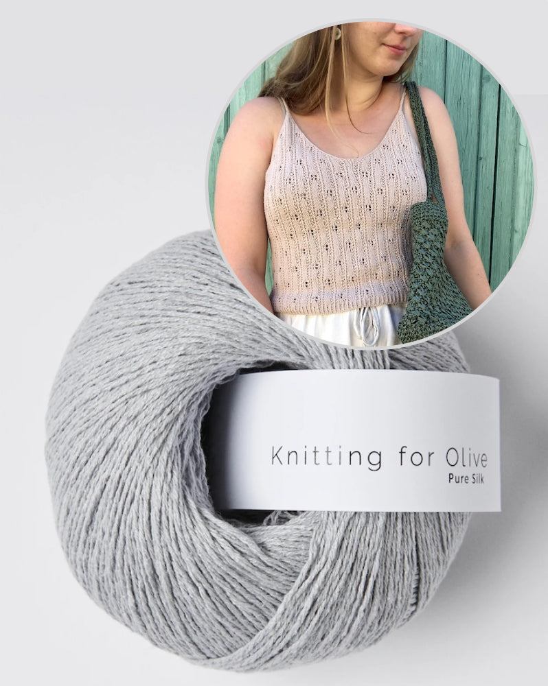 August Lace Camisole von Bella Helms mit Pure Silk von Knitting for Olive 11