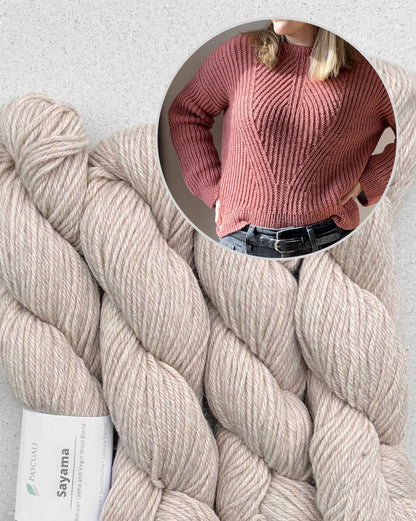 Ava Sweater | wonderfully soft half brioche from Sayama by Pascuali