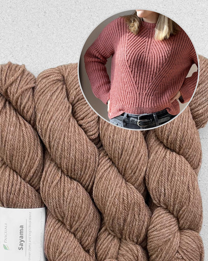 Ava Sweater | wonderfully soft half brioche from Sayama by Pascuali
