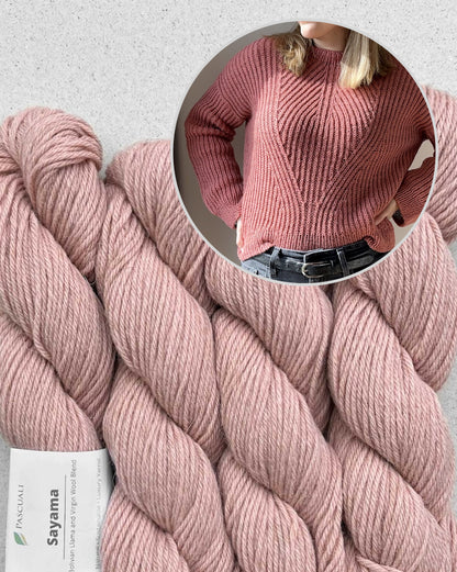 Ava Sweater | wonderfully soft half brioche from Sayama by Pascuali
