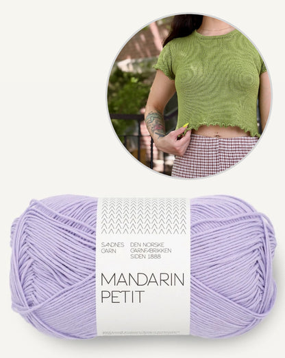 Baby Gem Tee | zauberhafte Rüschen aus Mandarin Petit von Sandnes Garn