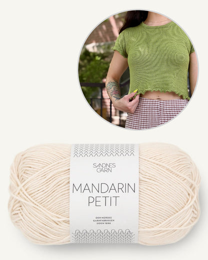 Baby Gem Tee | zauberhafte Rüschen aus Mandarin Petit von Sandnes Garn