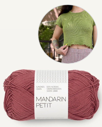Baby Gem Tee | zauberhafte Rüschen aus Mandarin Petit von Sandnes Garn