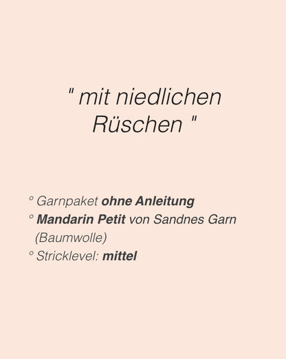 Baby Gem Tee | zauberhafte Rüschen aus Mandarin Petit von Sandnes Garn