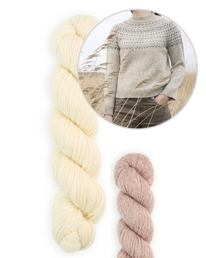 Balsam Sweater | delicate Norwegian pattern in Sheepsoft DK by Bramble & Fleece