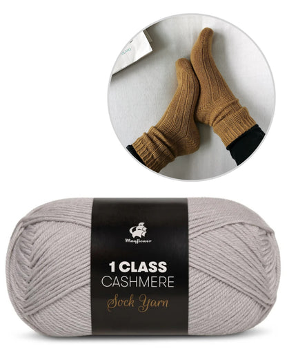 Chaussettes basiques légères | motif fin avec du cachemire doux 1ère classe de Mayflower Denmark