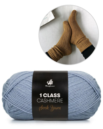 Chaussettes basiques légères | motif fin avec du cachemire doux 1ère classe de Mayflower Denmark