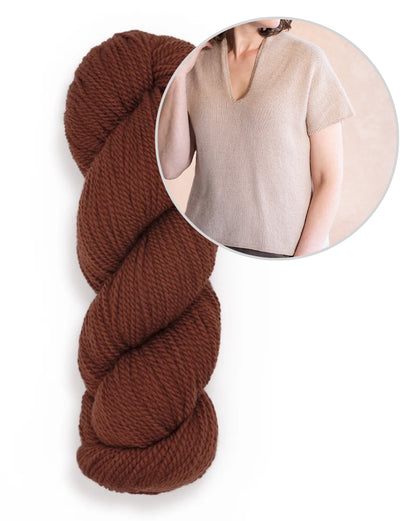 T-shirt Dima | décontracté et soyeux, en Tynd de Woolfolk