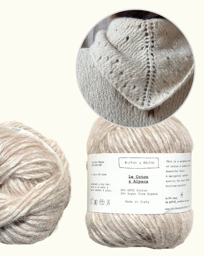 Beach Day Shawl | Châle d'été léger et moelleux en Le Coton & Alpaca de Biches & Bûches