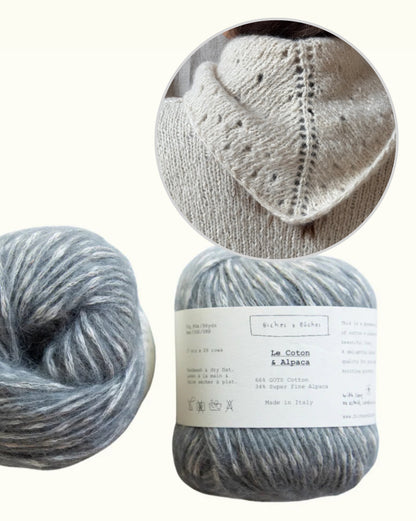 Beach Day Shawl | Châle d'été léger et moelleux en Le Coton & Alpaca de Biches & Bûches