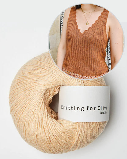 Caraco Bedruthan | inspiré de la côte rocheuse de Pure Silk by Knitting for Olive