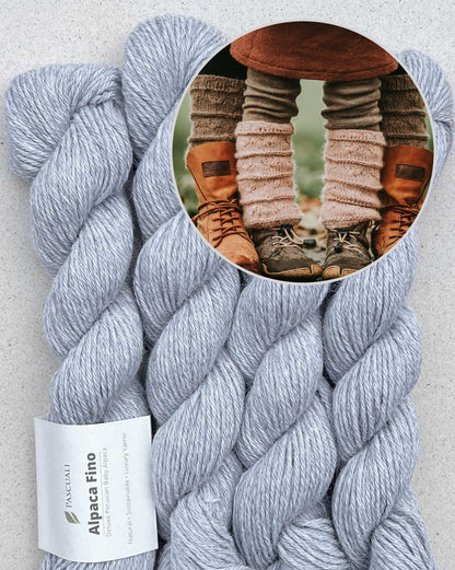 Beinstulpen Wiesenblume | bezaubernd schön aus Alpaca Fino von Pascuali