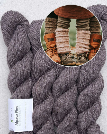 Beinstulpen Wiesenblume | bezaubernd schön aus Alpaca Fino von Pascuali