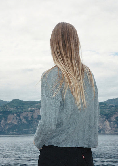Celia Blouse | casual summer sweater made from Le Petit Organic Cotton by Biches & Bûches