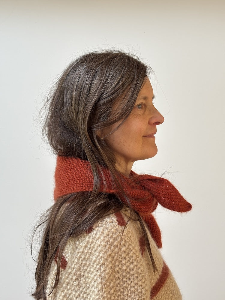 Foulard Alba édition mohair | Étole basique en Le Petit Lambswool et Le Petit Silk Mohair de Biches & Bûches