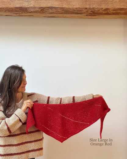 Foulard Alba édition mohair | Étole basique en Le Petit Lambswool et Le Petit Silk Mohair de Biches & Bûches