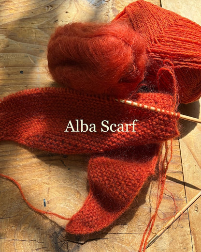 Foulard Alba édition mohair | Étole basique en Le Petit Lambswool et Le Petit Silk Mohair de Biches & Bûches