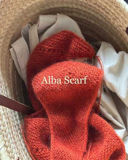 Foulard Alba édition mohair | Étole basique en Le Petit Lambswool et Le Petit Silk Mohair de Biches & Bûches