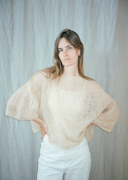 Agnes Sweater | zarte oversize Bluse aus Le Gros Silk & Mohair von Biches & Bûches
