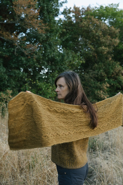 Châle Havu | motifs floraux en Le Gros Silk & Mohair de Biches & Bûches
