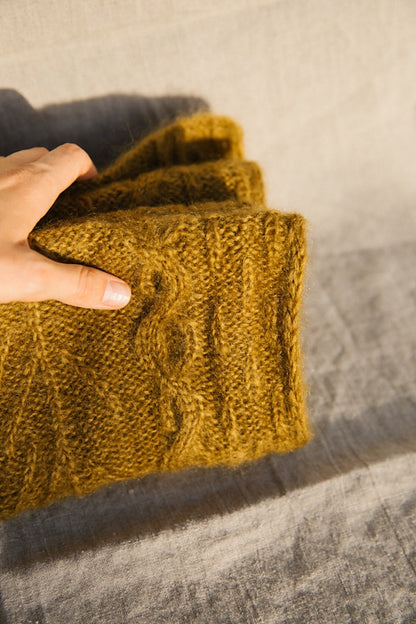 Châle Havu | motifs floraux en Le Gros Silk & Mohair de Biches & Bûches