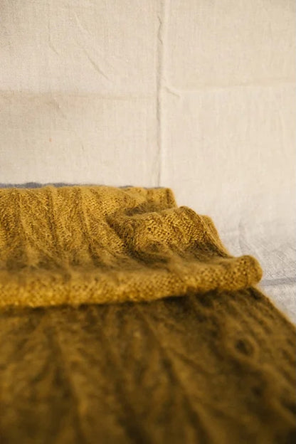 Châle Havu | motifs floraux en Le Gros Silk & Mohair de Biches & Bûches