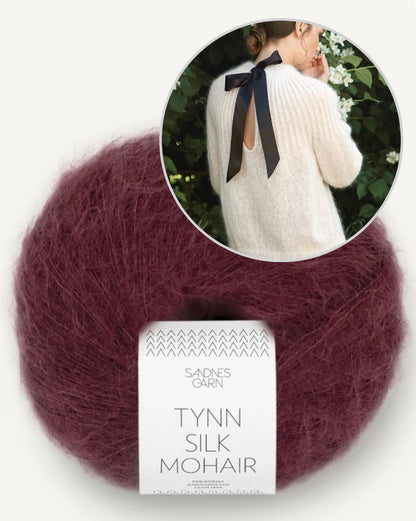 Big Bow Sweater | verführerisch zarter Pullover aus Tynn Silk Mohair von Sandnes Garn
