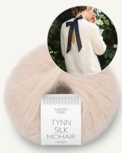Big Bow Sweater | verführerisch zarter Pullover aus Tynn Silk Mohair von Sandnes Garn
