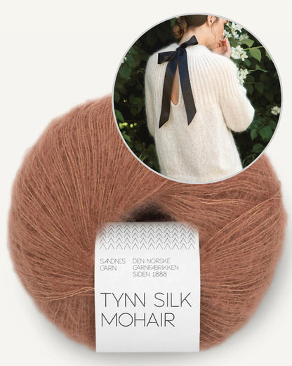 Big Bow Sweater | verführerisch zarter Pullover aus Tynn Silk Mohair von Sandnes Garn