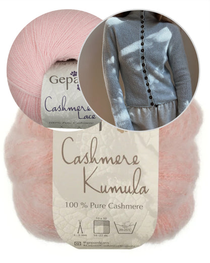 Blouse n° 5 | blouse d'été extrêmement douce en Cashmere Kumula et Cashmere Lace de Gepard Garn