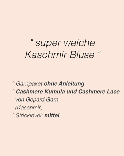 Blouse n° 5 | blouse d'été extrêmement douce en Cashmere Kumula et Cashmere Lace de Gepard Garn