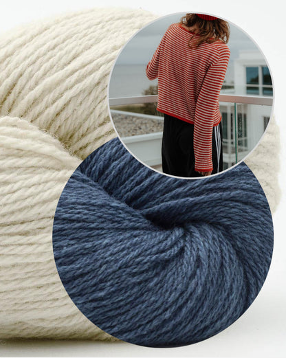Bonnie Blouse | afslappede striber i økologisk Balance fra BC Garn