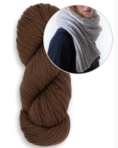 Brosten-sjal | enkelt mønster fra Far af Woolfolk