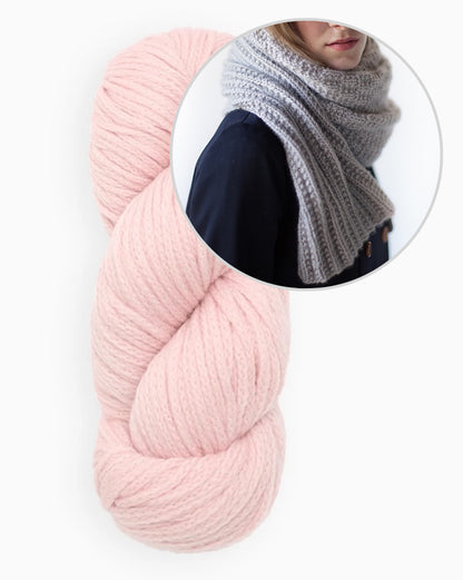 Brosten-sjal | enkelt mønster fra Far af Woolfolk