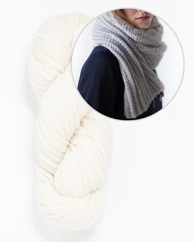 Brosten-sjal | enkelt mønster fra Far af Woolfolk