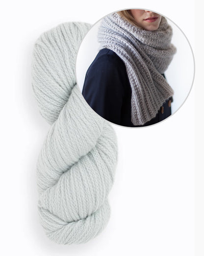 Brosten-sjal | enkelt mønster fra Far af Woolfolk