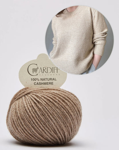 Pull Bruno | ultra doux en Classic Cashmere de Cardiff