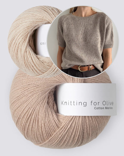 Cabana Tee | lässig zart aus Cotton Merino und Compatible Cashmere von Knitting for Olive
