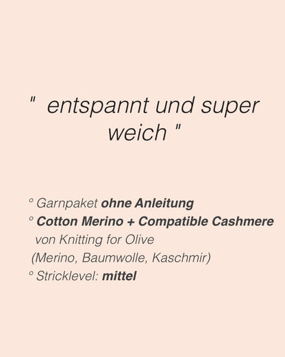 Cabana Tee | lässig zart aus Cotton Merino und Compatible Cashmere von Knitting for Olive