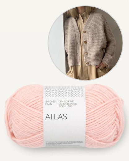 Gilet Caia | motif délicat en satin de Sandnes Garn
