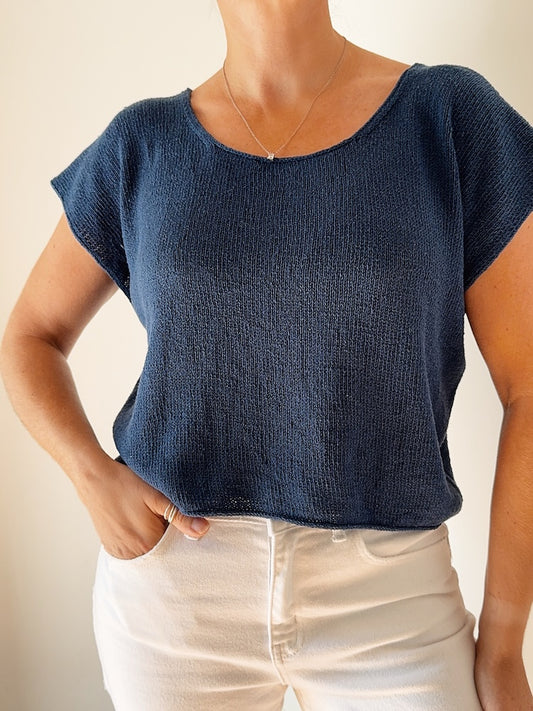 Drop Cut Tee Lite | schlicht aus Pure Silk von Knitting for Olive