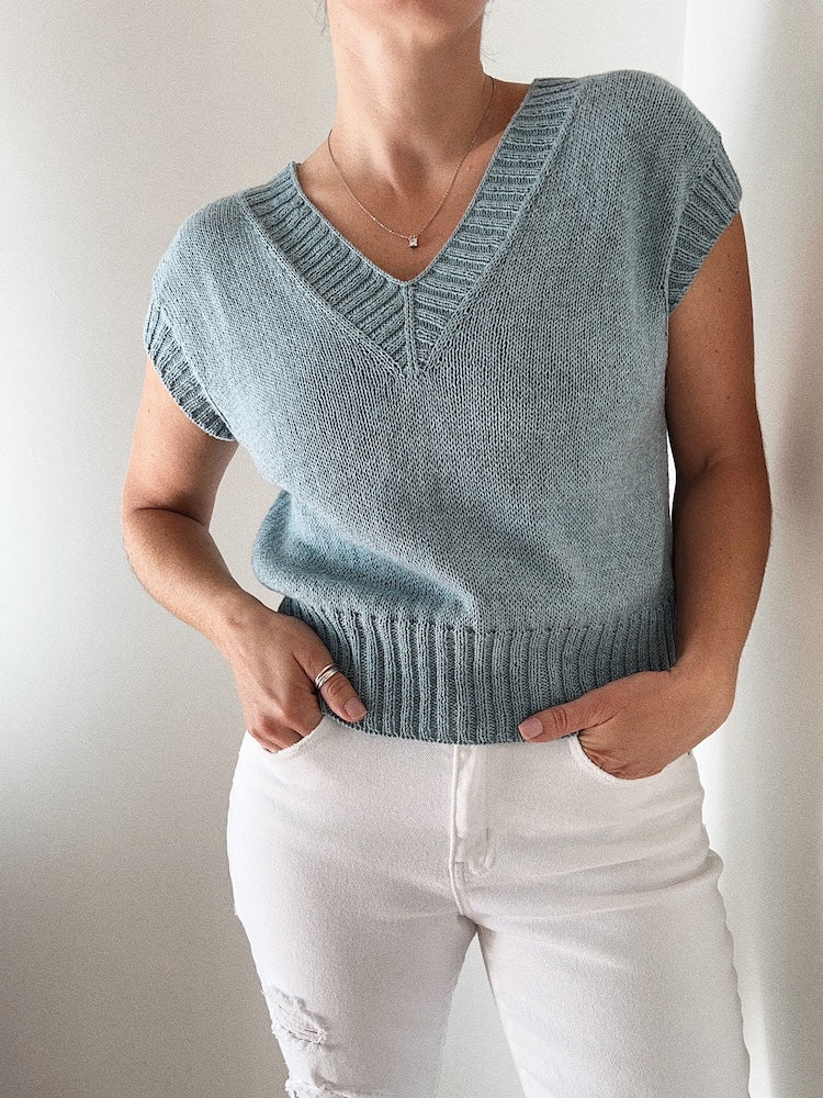 Suri Shirt V-Neck | double encolure en V avec Puno de Pascuali