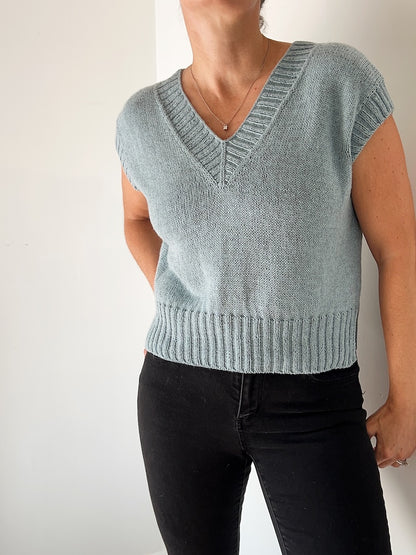 Suri Shirt V-Neck | double encolure en V avec Puno de Pascuali
