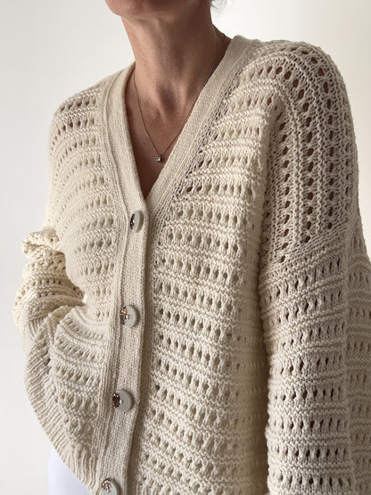 Yutori Cardigan | luxurious and soft from Camel DK by Pascuali